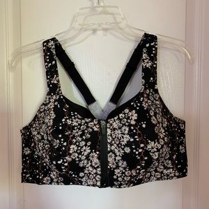 Victoria Secret Floral Print Sports Bra Size 38DD